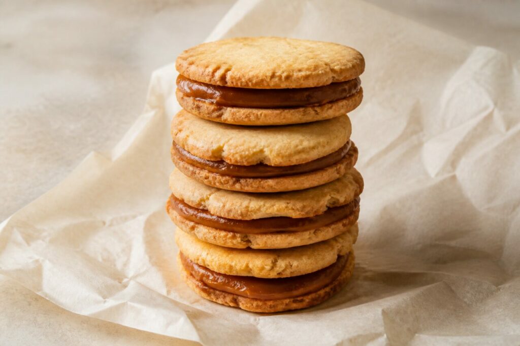 Alfajores régionaux argentins empilés