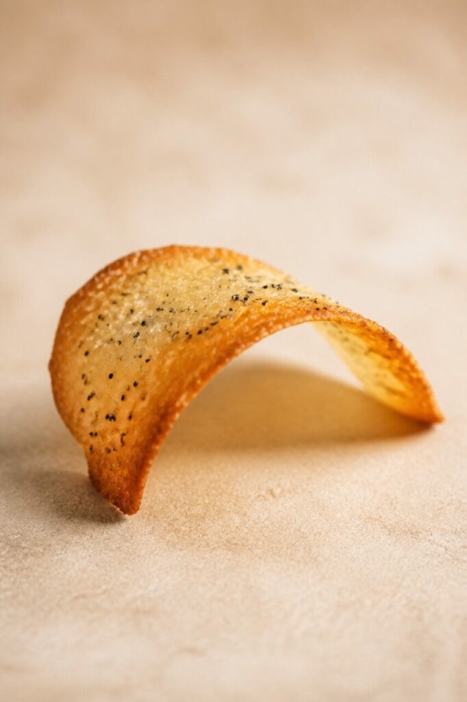 Arche fine formée par la tuile au citron et pavot
