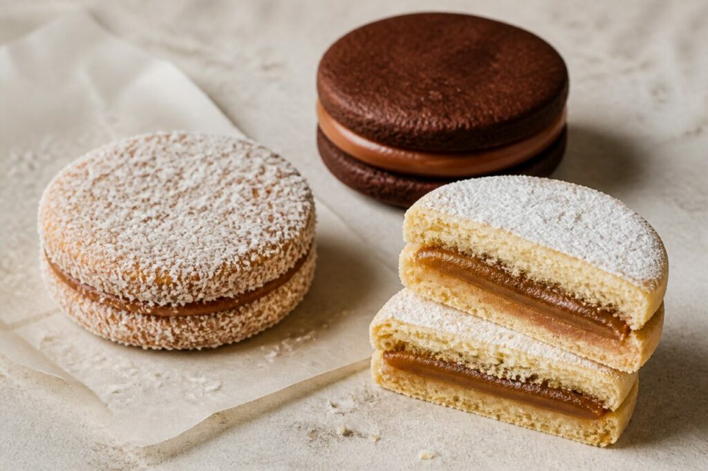 Assortiment d’alfajores sud-américains