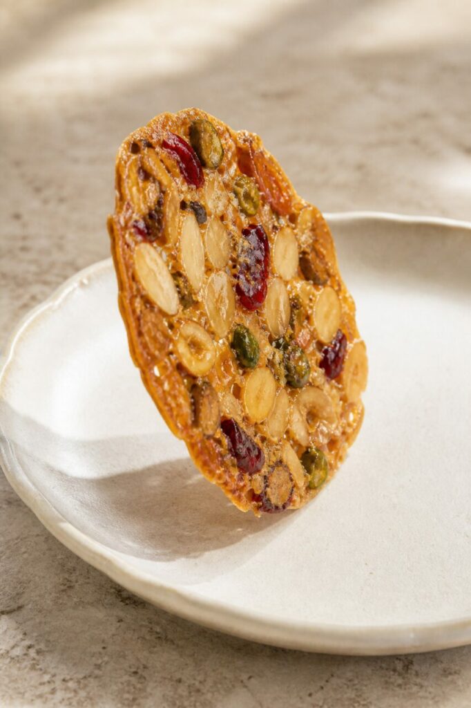 Borde delicado de la fina galleta florentina