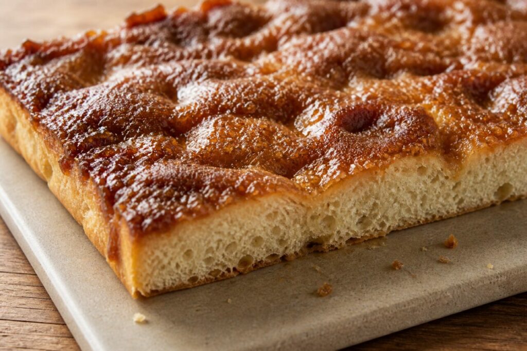 Danish brunsviger brown butter-sugar cake
