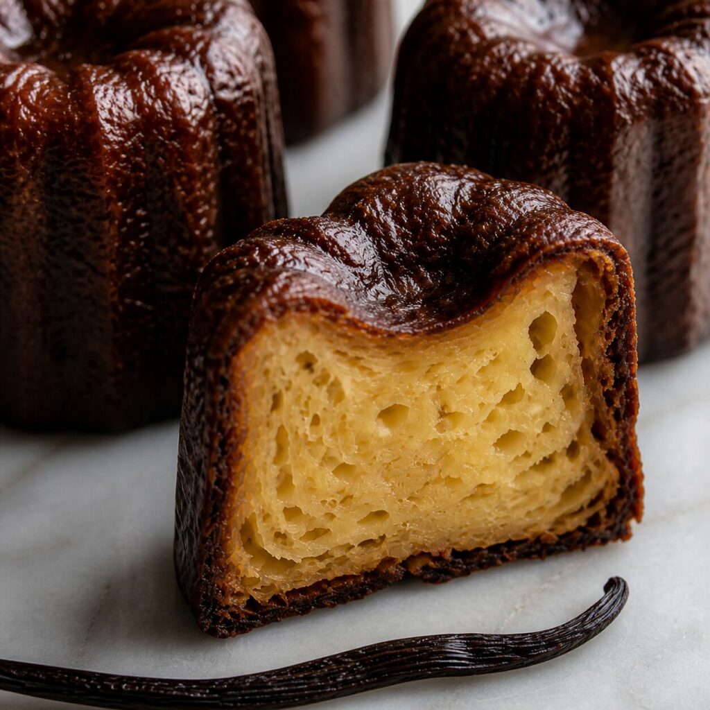 Cannelé bordelais classique — mie claire et croûte caramélisée