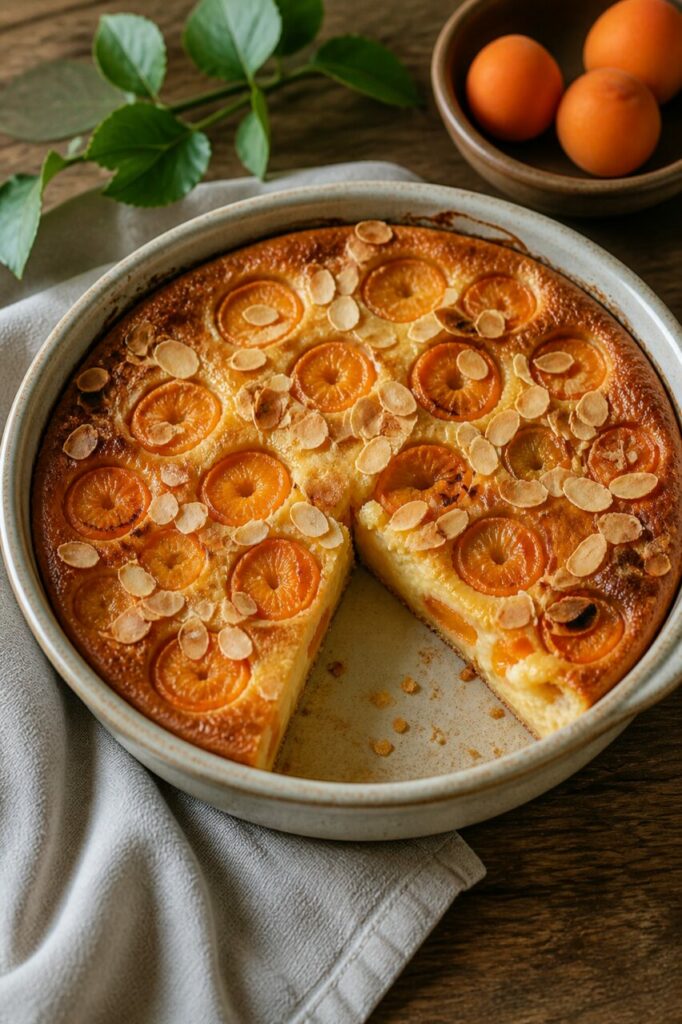 Vide laissé parmi les fruits frais du clafoutis