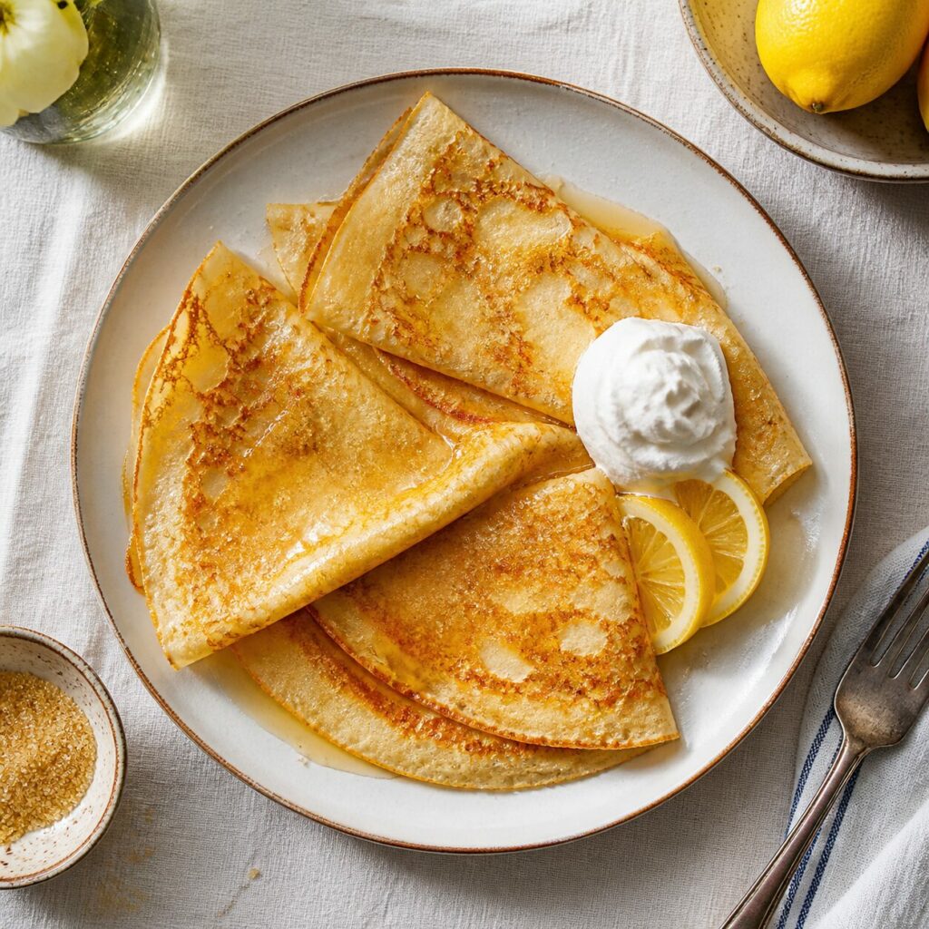 Rondelles de citron disposées en couronne, crème au centre