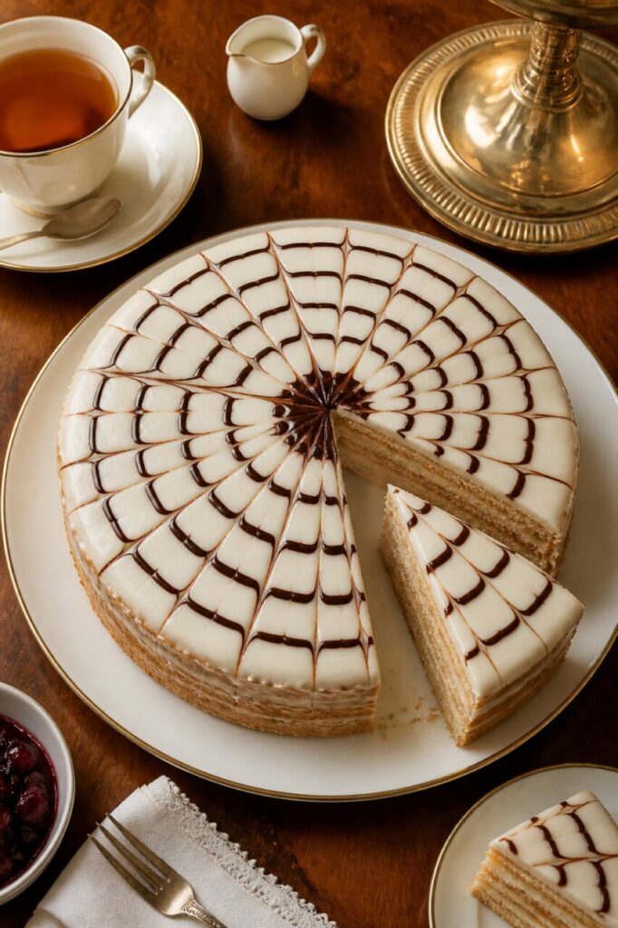 Une portion manque dans l'Esterhazy Torte aux amandes
