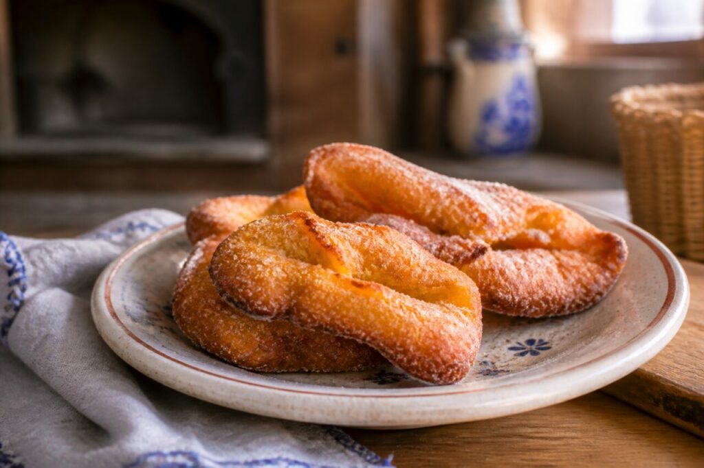 Filhos de abóbora portugais sur assiette claire