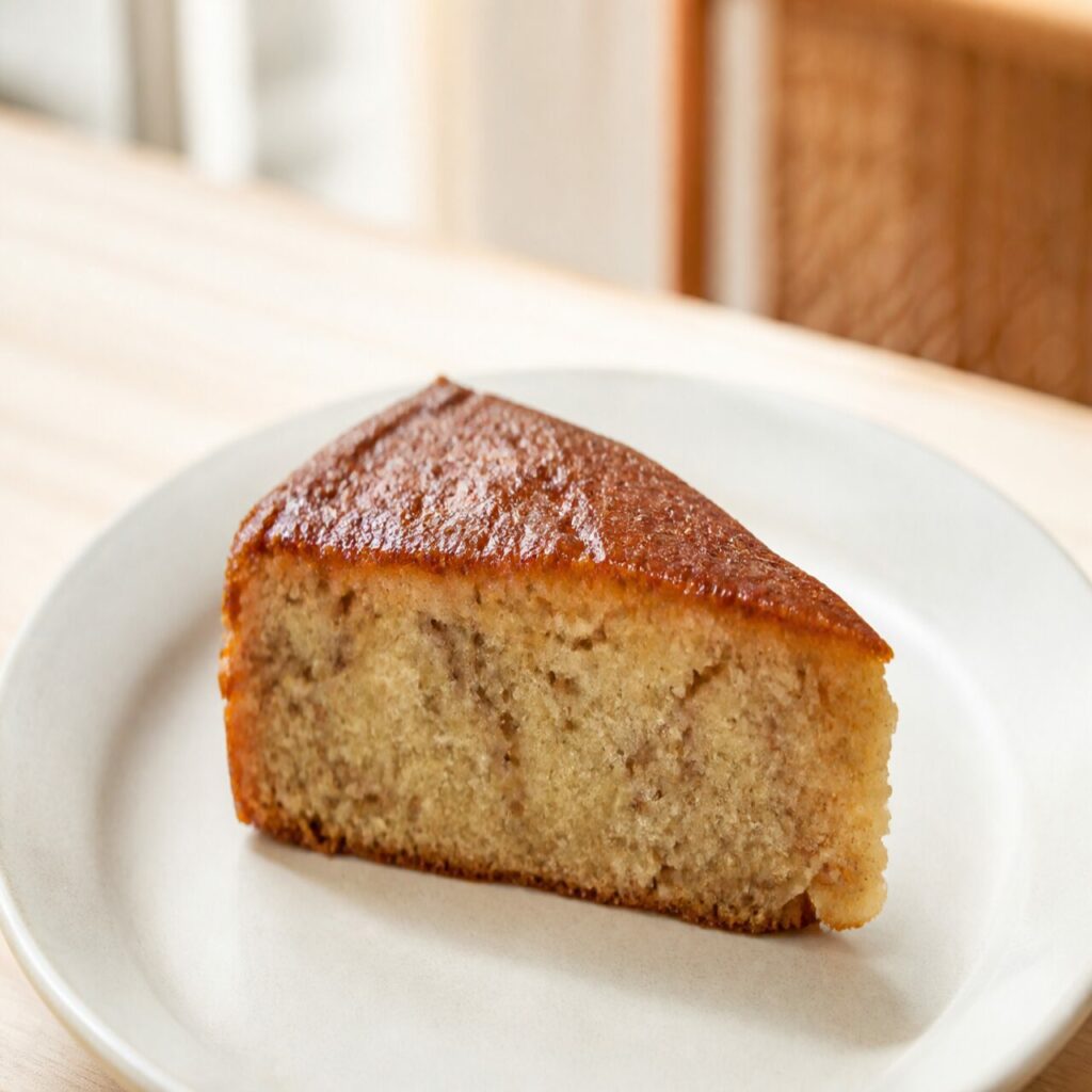 Gâteau banane mauricien à la tranche caramélisée