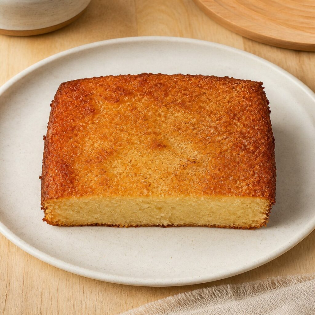Gâteau manioc mauricien dense à la noix de coco