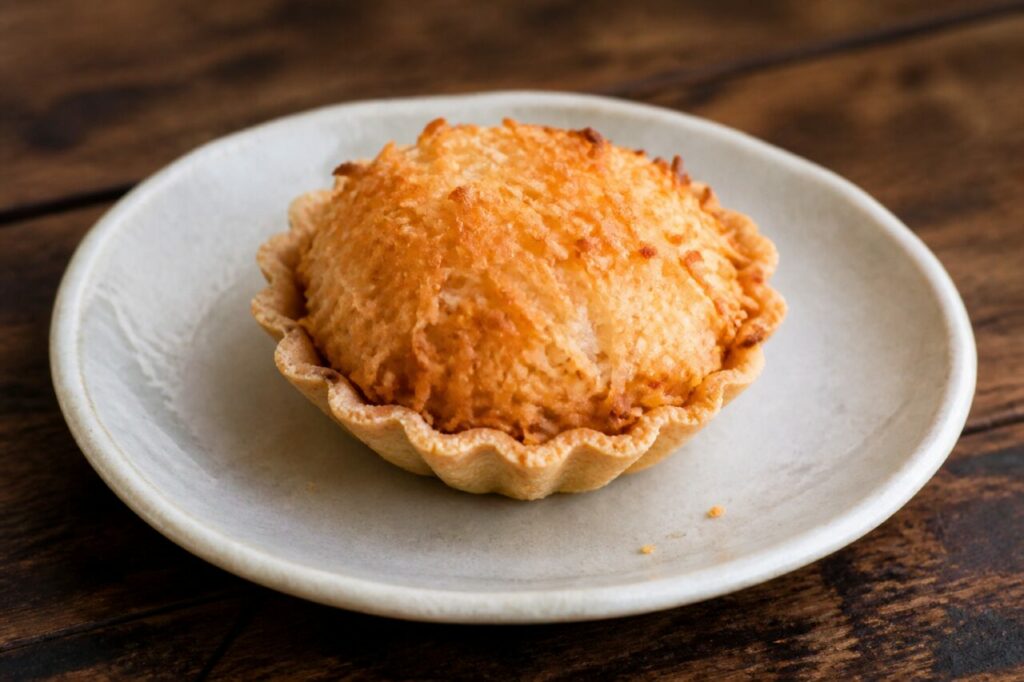 Gizzada jamaicaine — tartelette de coco épicée à bord festonné