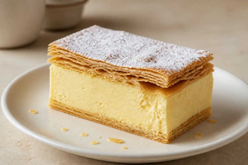 Krémeš slovaque feuilleté à la crème pâtissière