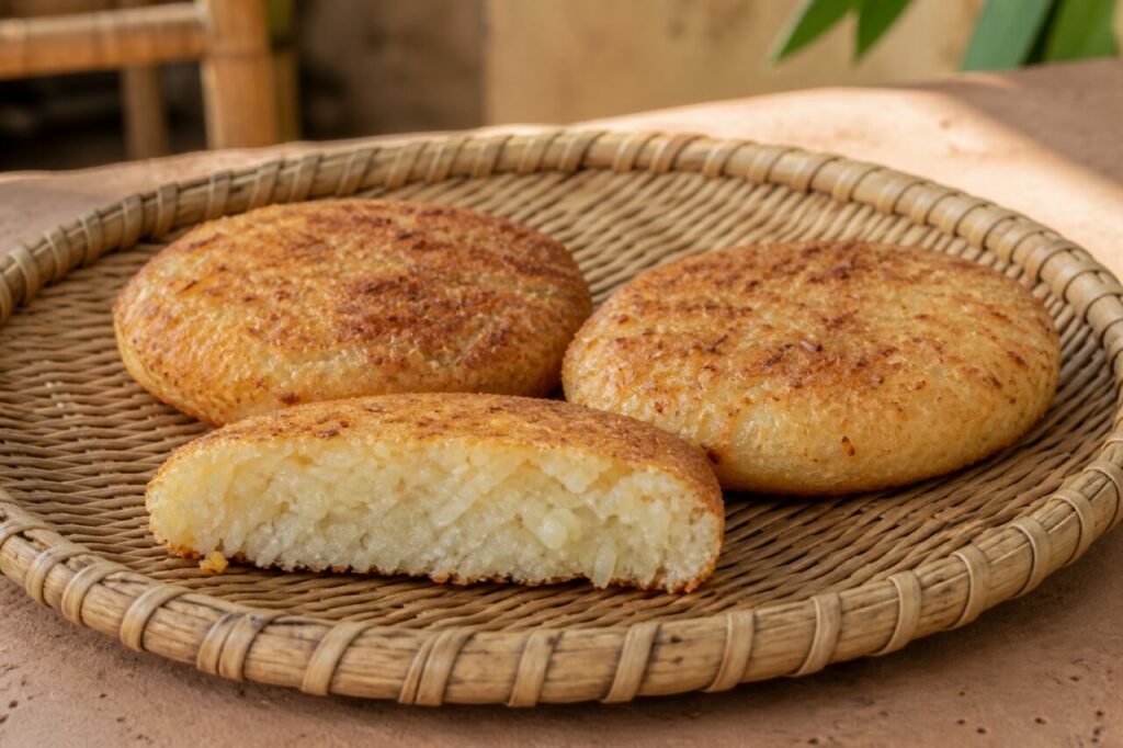 Mofo mangahazo malgaches rustiques au manioc et à la noix de coco