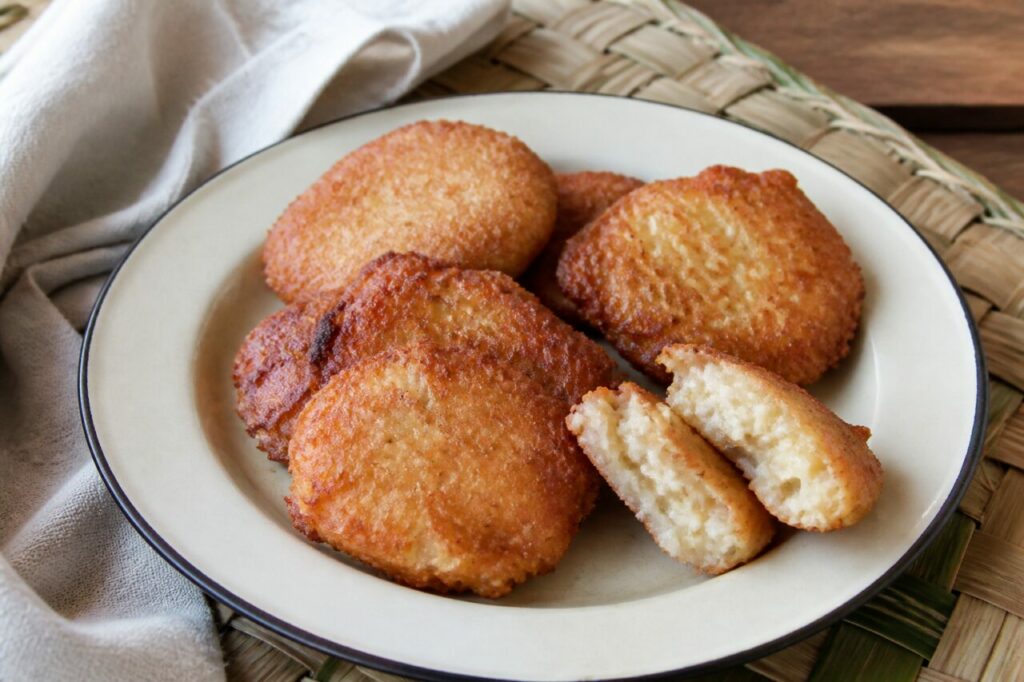 Panikeke samoans dorés à la noix de coco, beignets moelleux