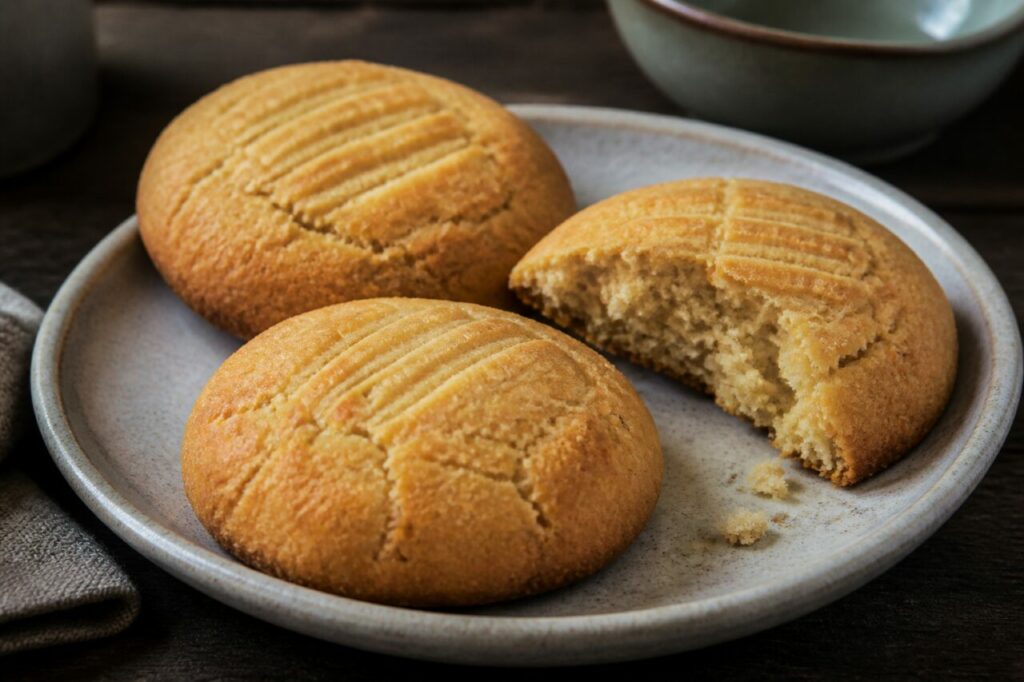 Sablés de Salers, biscuits épais marqués à la fourchette — Auvergne