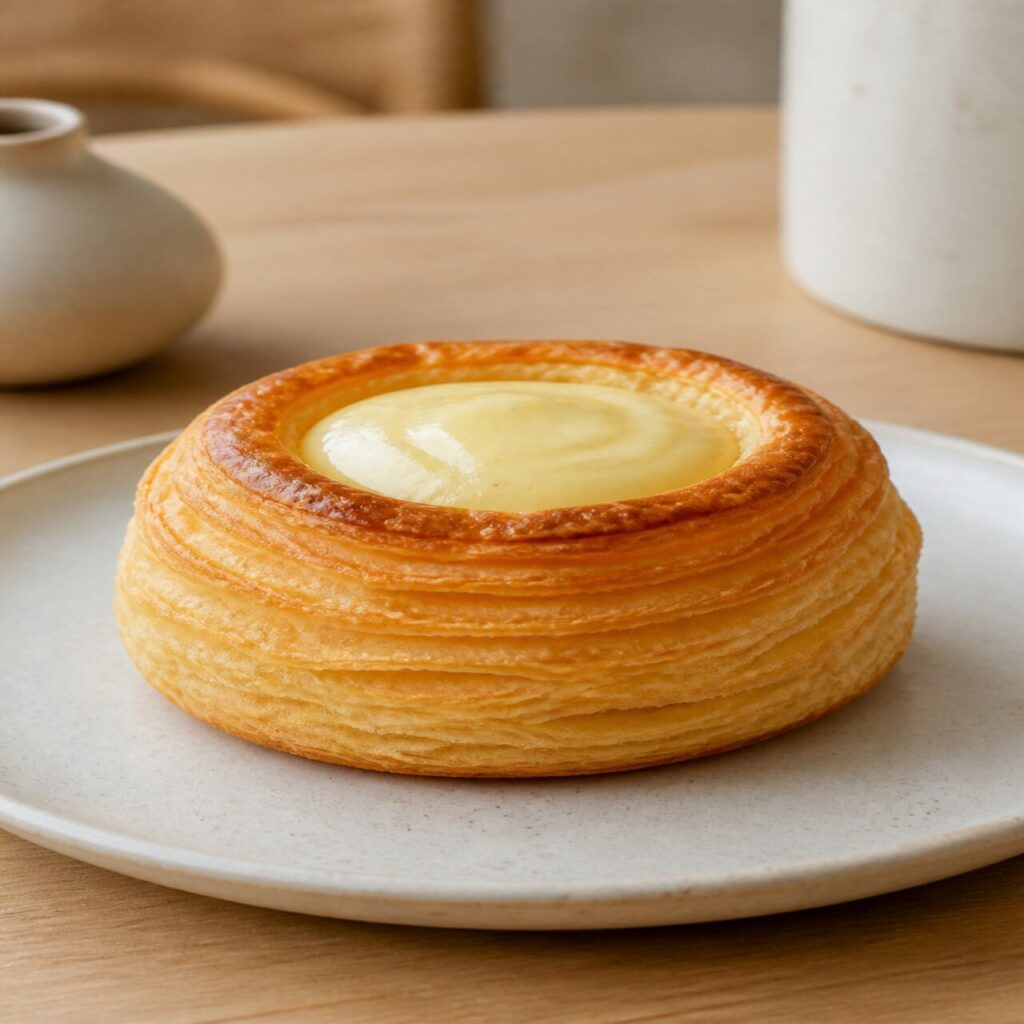 Puits d’amour mauricien feuilleté à la crème