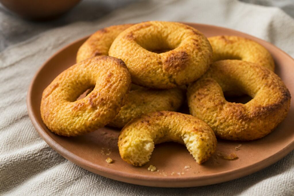 Rosquillas somoteñas nicaraguayennes au maïs et au fromage