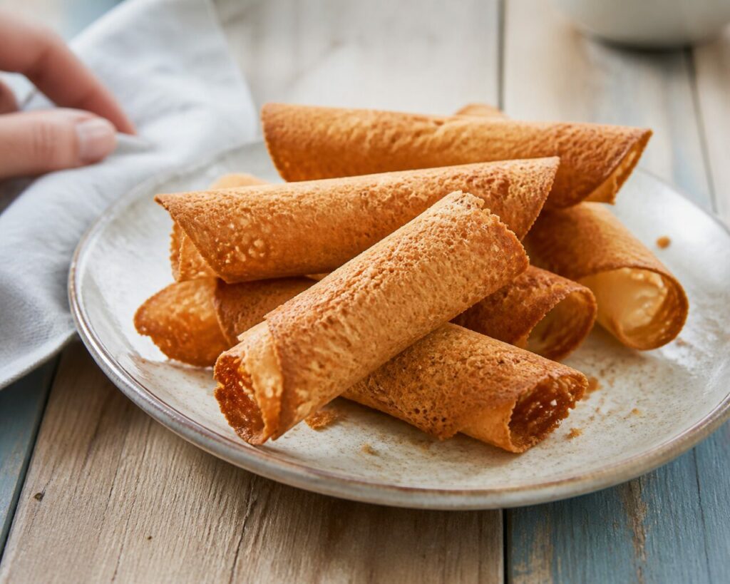 The long Dinard gavottes have an even caramel colour